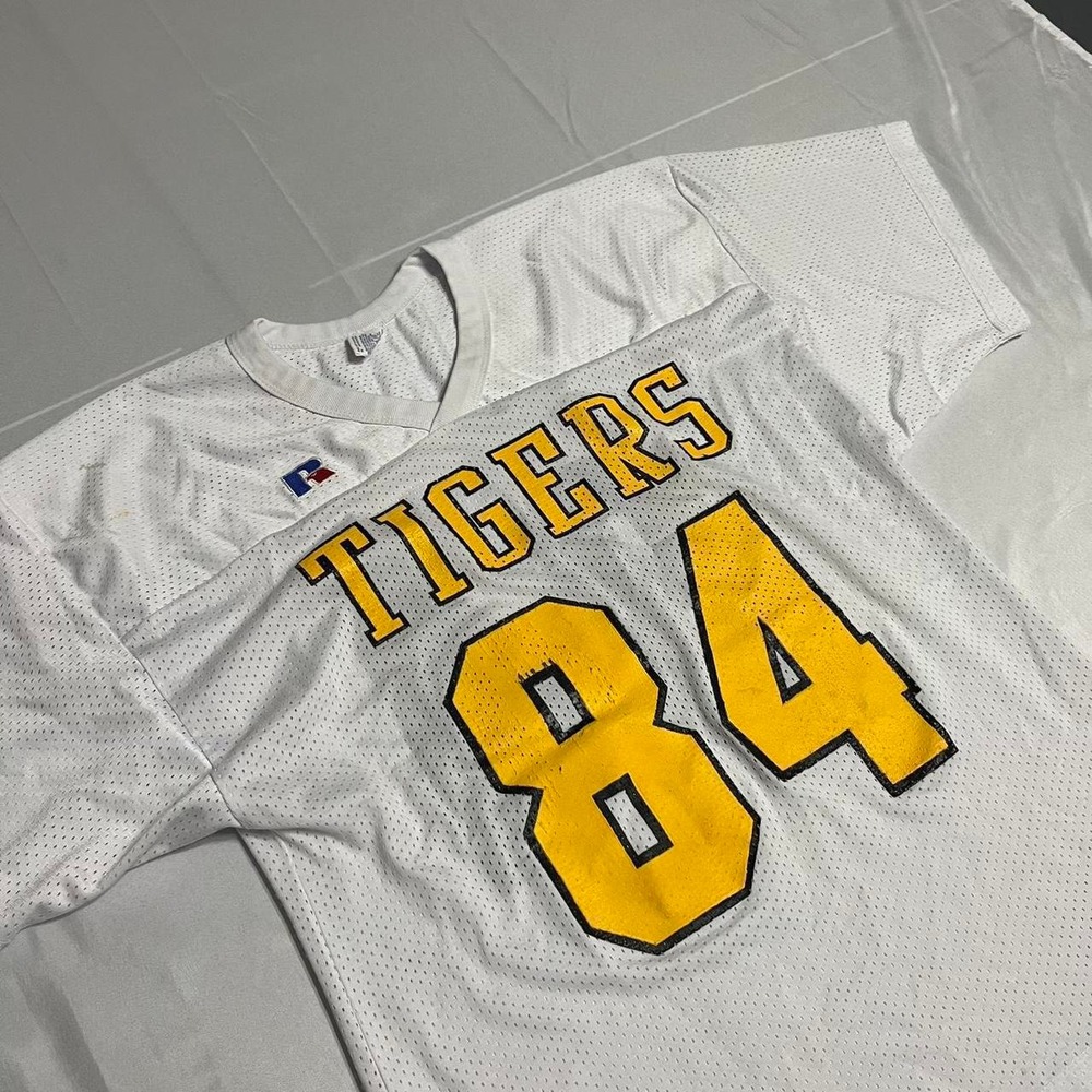 Vintage Boxy cropped fit Russell Athletic football jersey